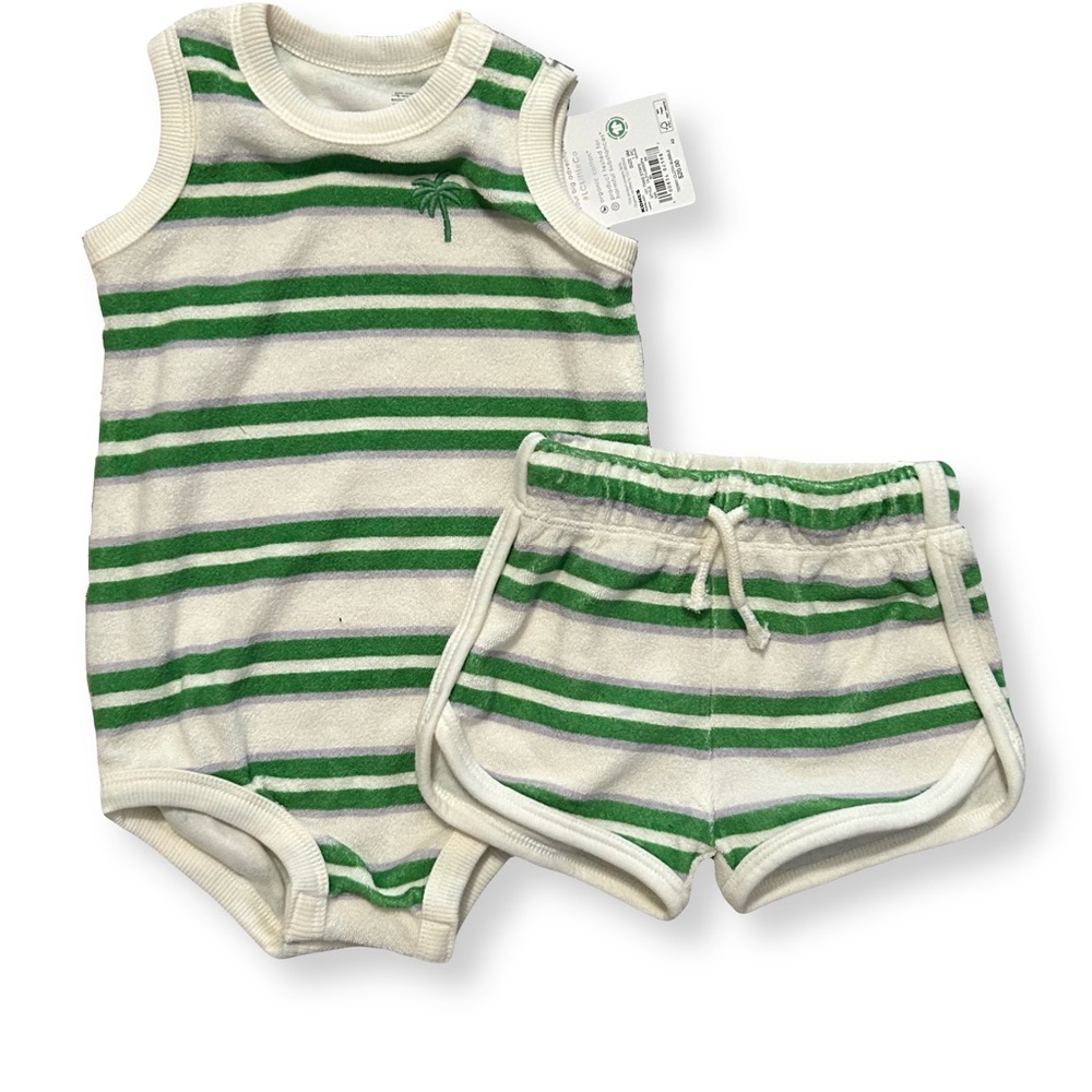 NWT 9 months /CARTER’S Sleeper Pajamas & Lauren Conrad Two-piece outfit bundle - Picture 3 of 6